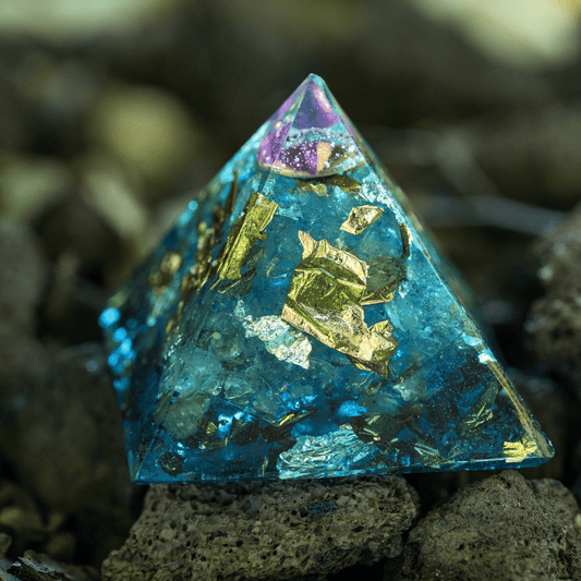 Pyramide Orgonite Œil d'Atlantis - Focus, Clarté