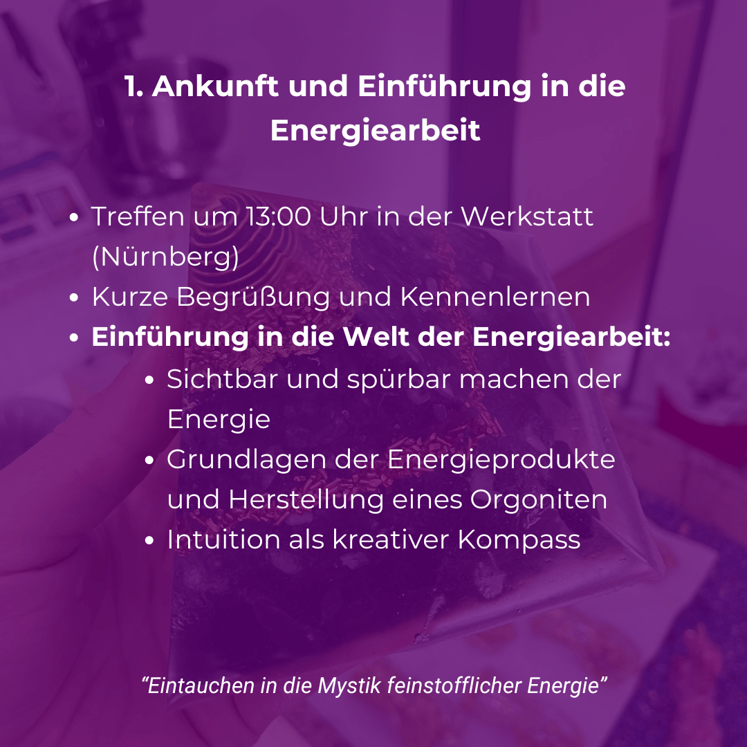 Orgonit Workshop