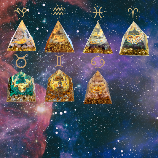 Orgonit Pyramide "Sternzeichen"