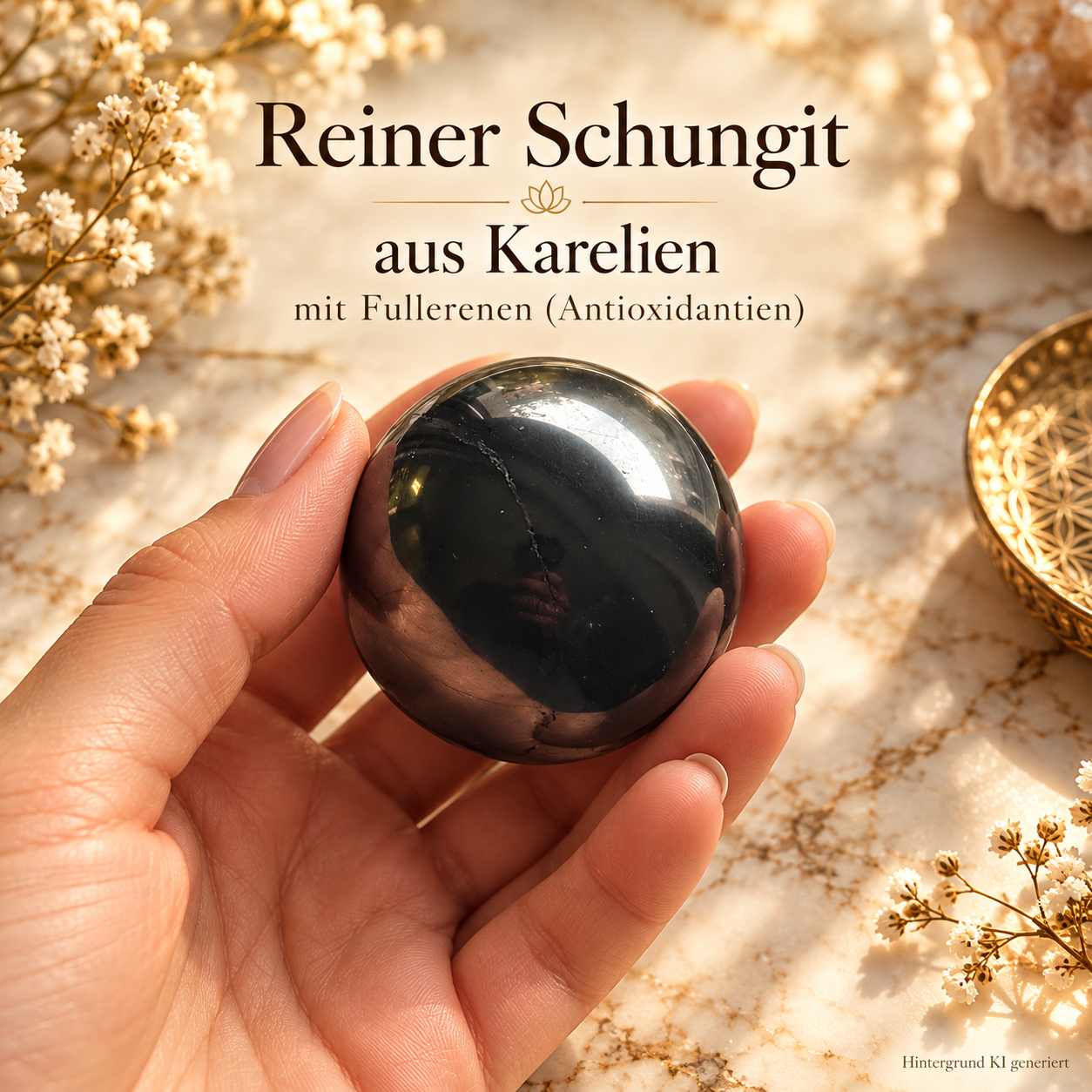 Sonderverkauf-Angebot: 100% massive Schungitsphäre