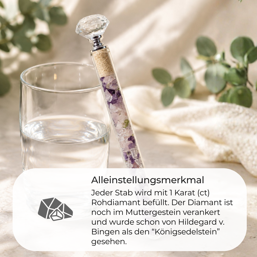 Edelstein Wasserstab 