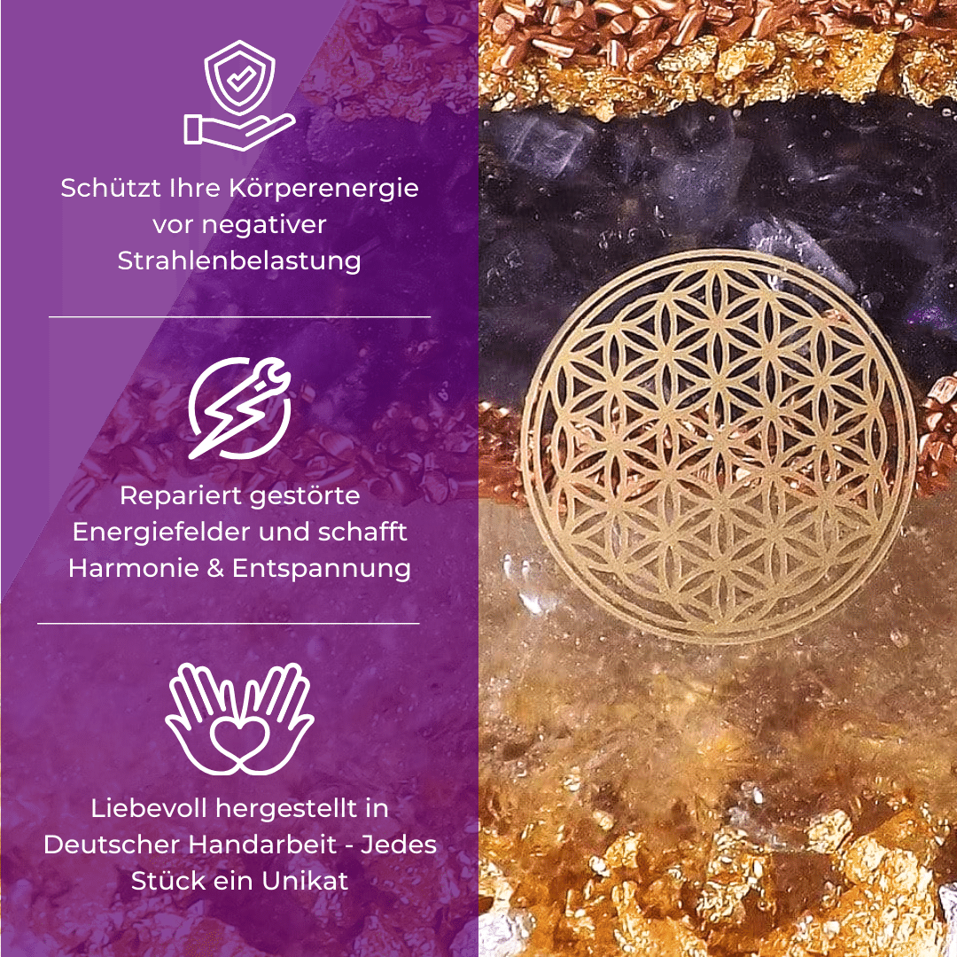 Orgon Generator Pyramide Groß - Innere Harmonie, Zellschutz