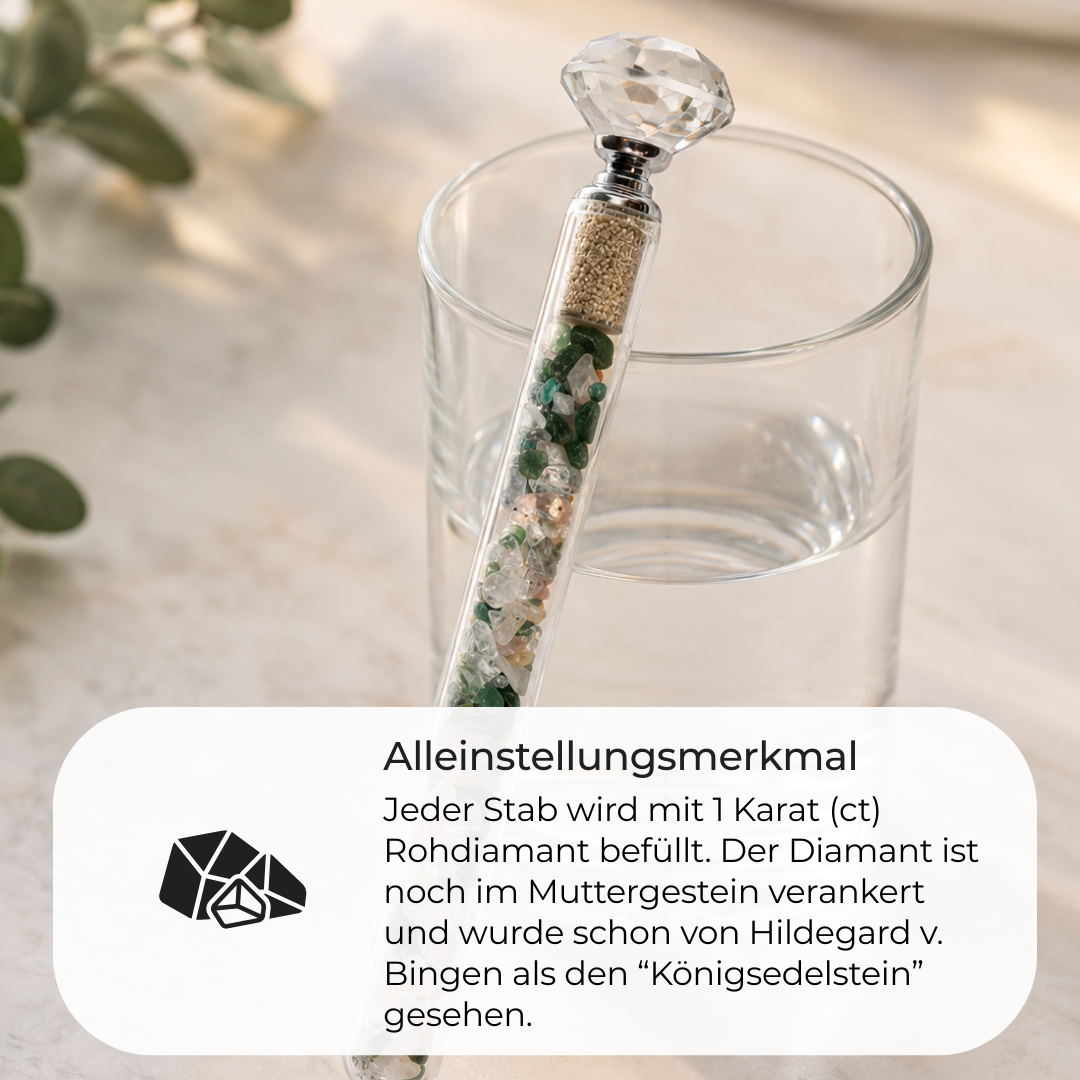 Edelstein Wasserstab 