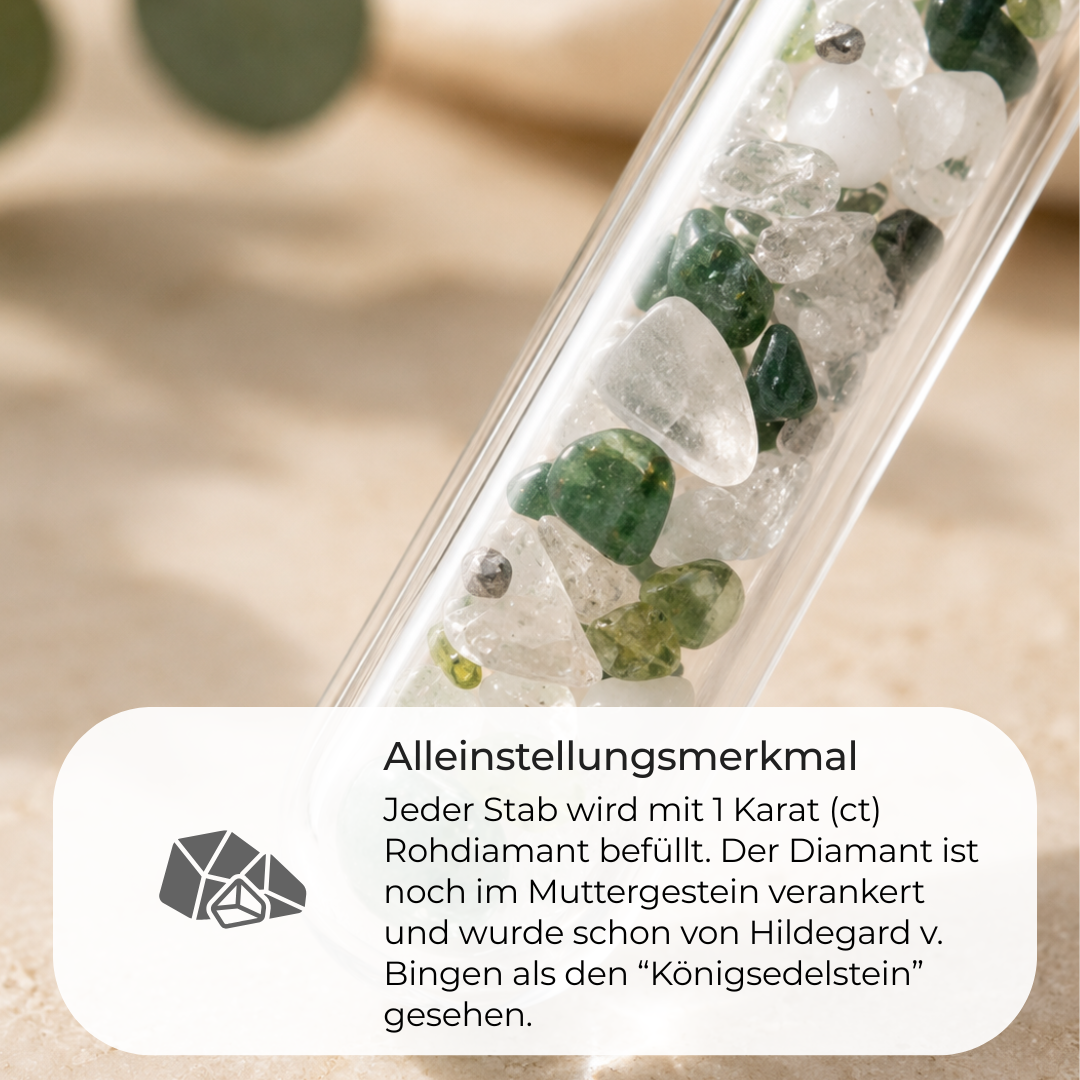 Edelstein Wasserstab 