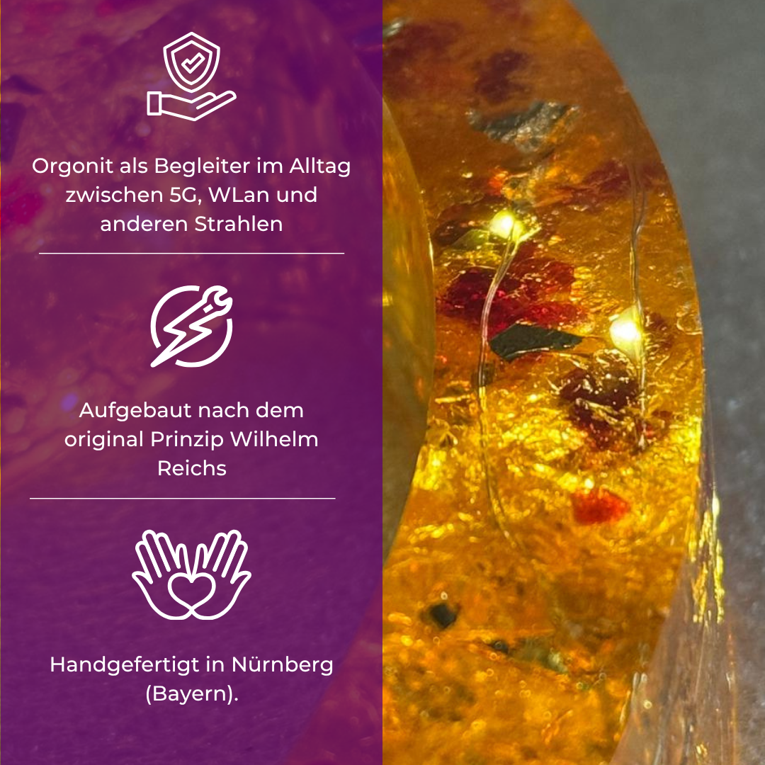 Leuchtender Orgonit - Christusflamme