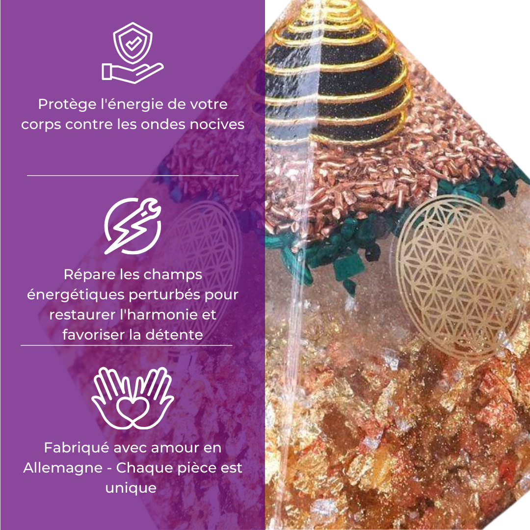 Pyramide Orgonite - Clarté, Concentration