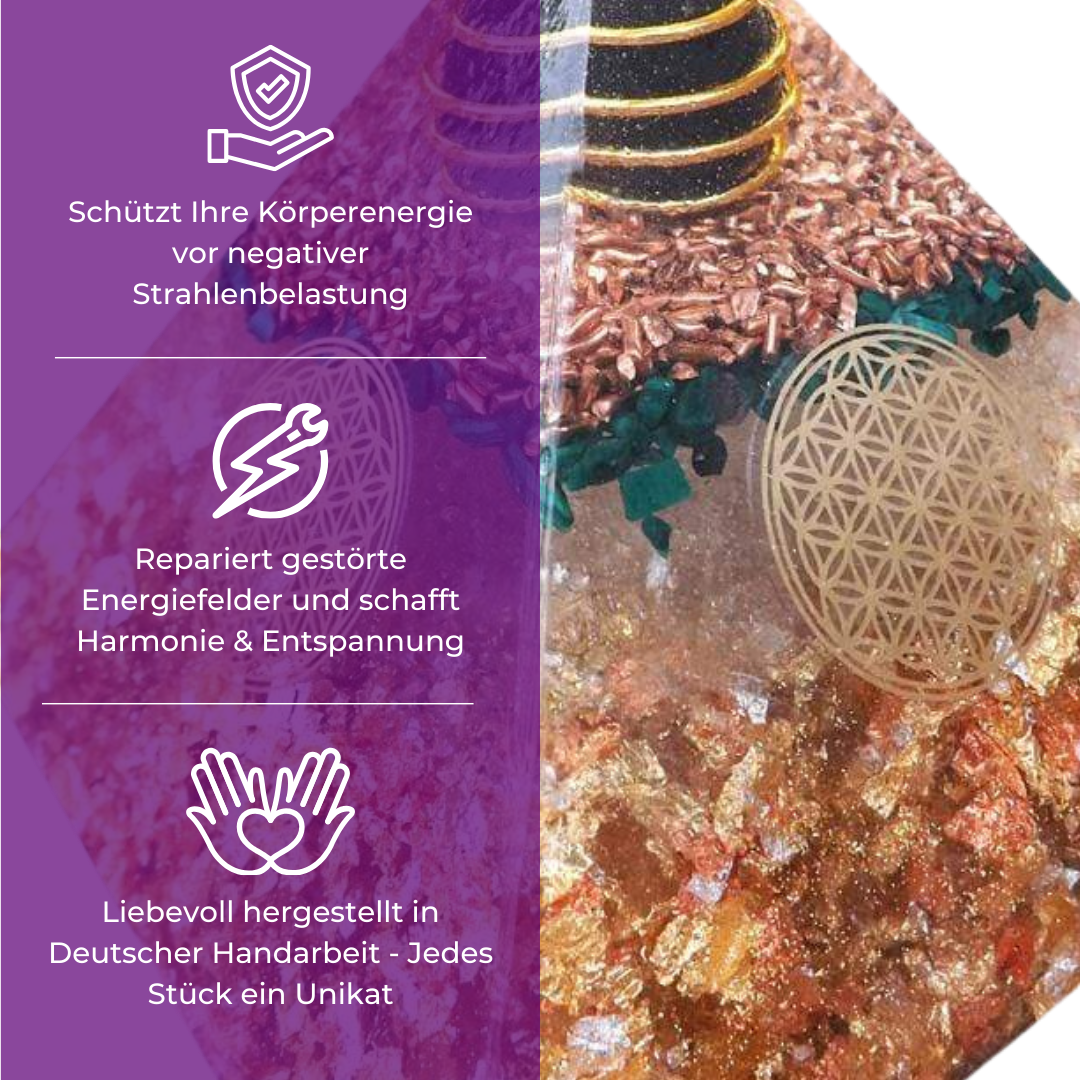 Orgonit Pyramide –  Klarheit, Konzentration