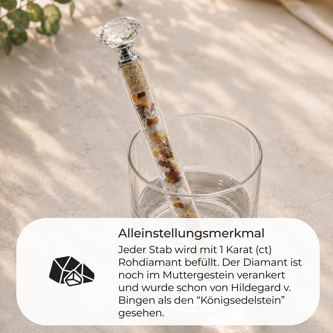 Edelstein Wasserstab 