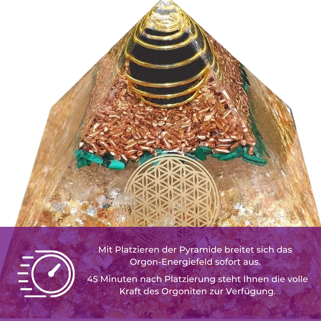 Orgonit Pyramide –  Klarheit, Konzentration