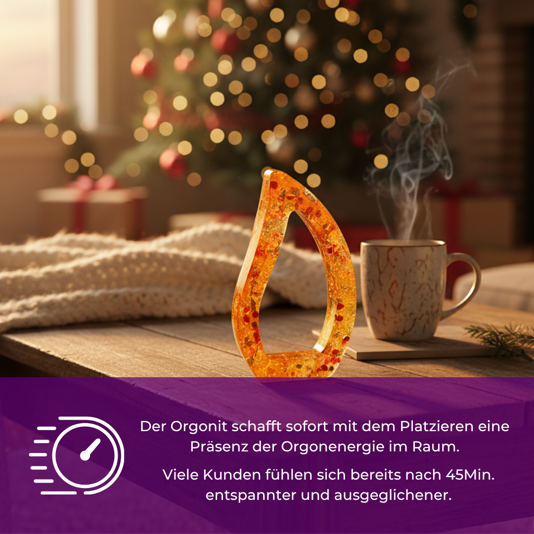 Leuchtender Orgonit - Christusflamme