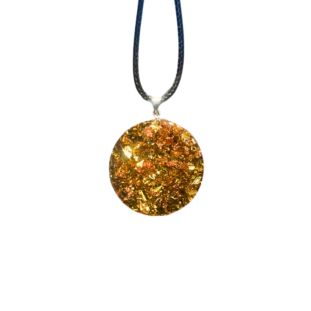 Médaillon Orgonite Onyx - Libérer le Potentiel
