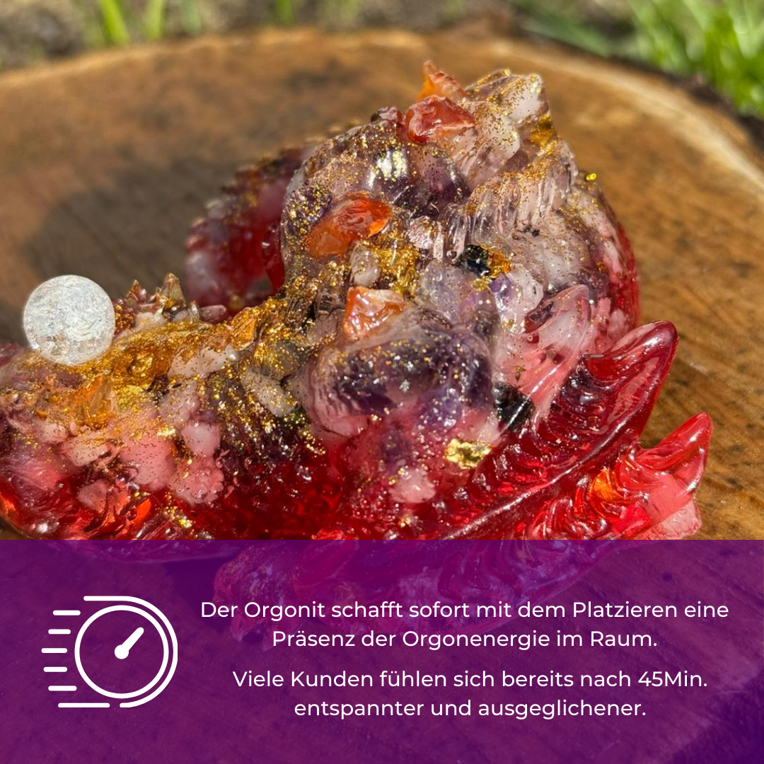 Orgonit Wunschfeuer-Drache