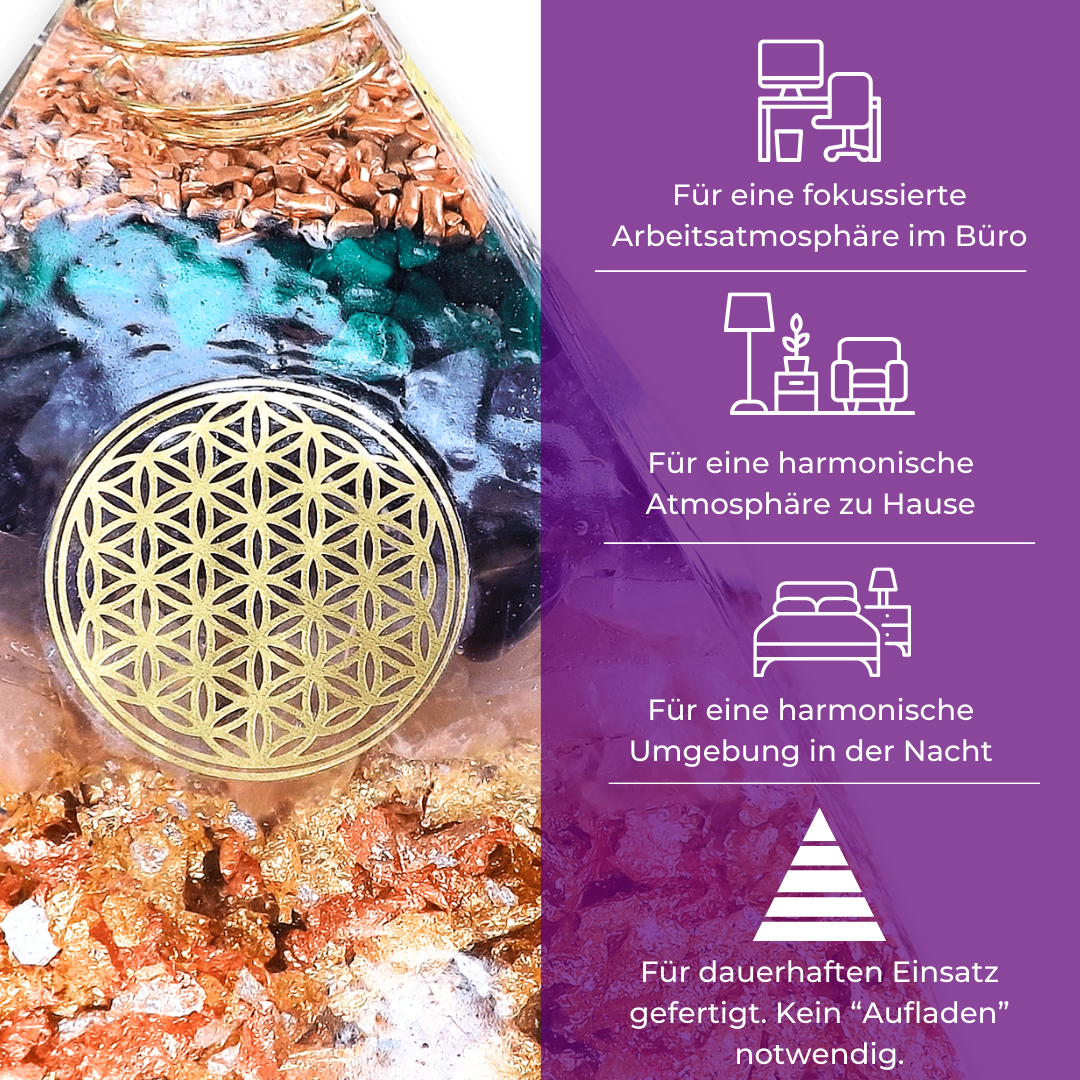Orgon Generator Pyramide - Innere Balance, Konzentration