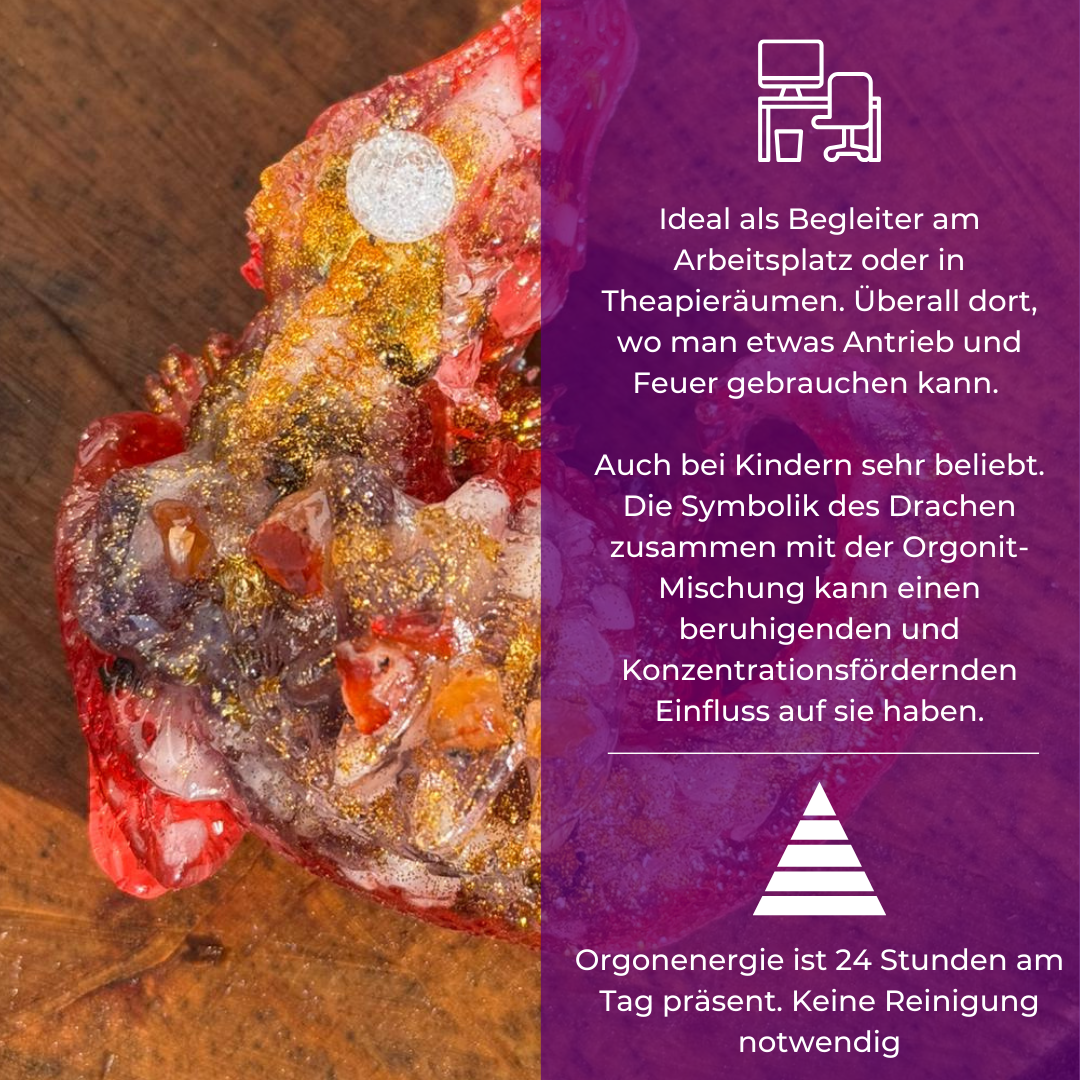 Orgonit Wunschfeuer-Drache