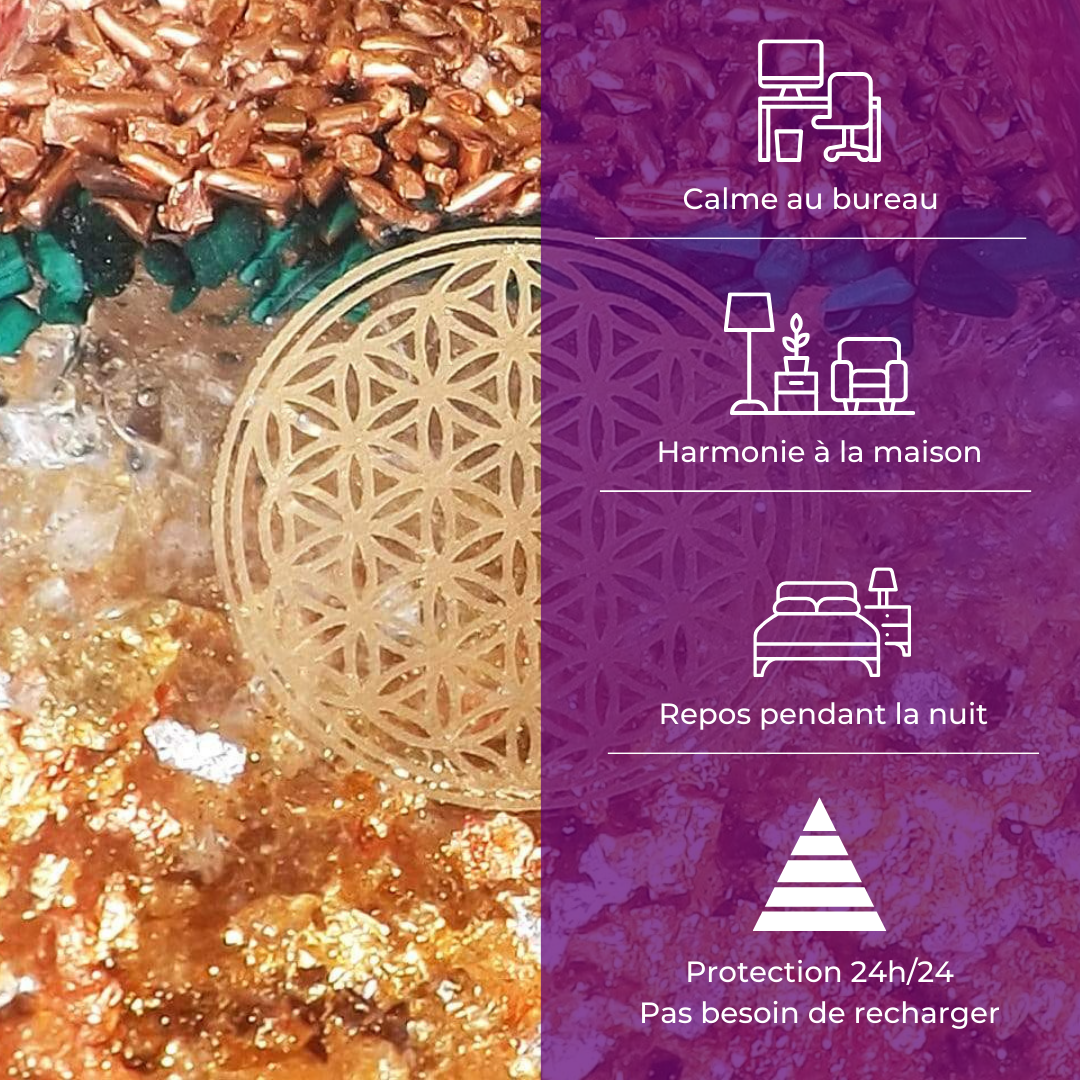 Pyramide Orgonite - Clarté, Concentration