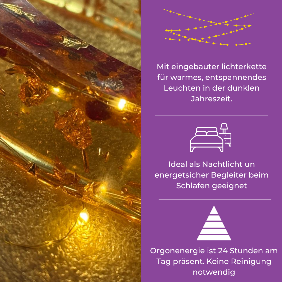 Leuchtender Orgonit - Christusflamme