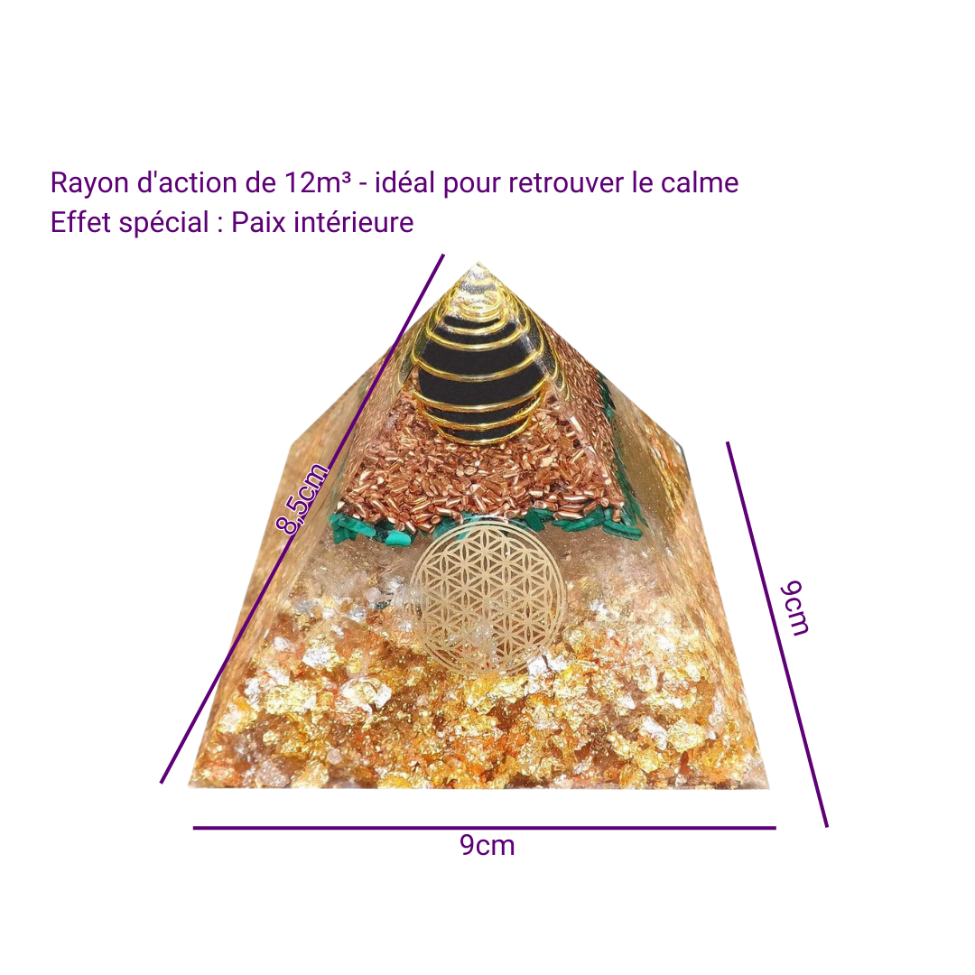 Pyramide Orgonite - Clarté, Concentration