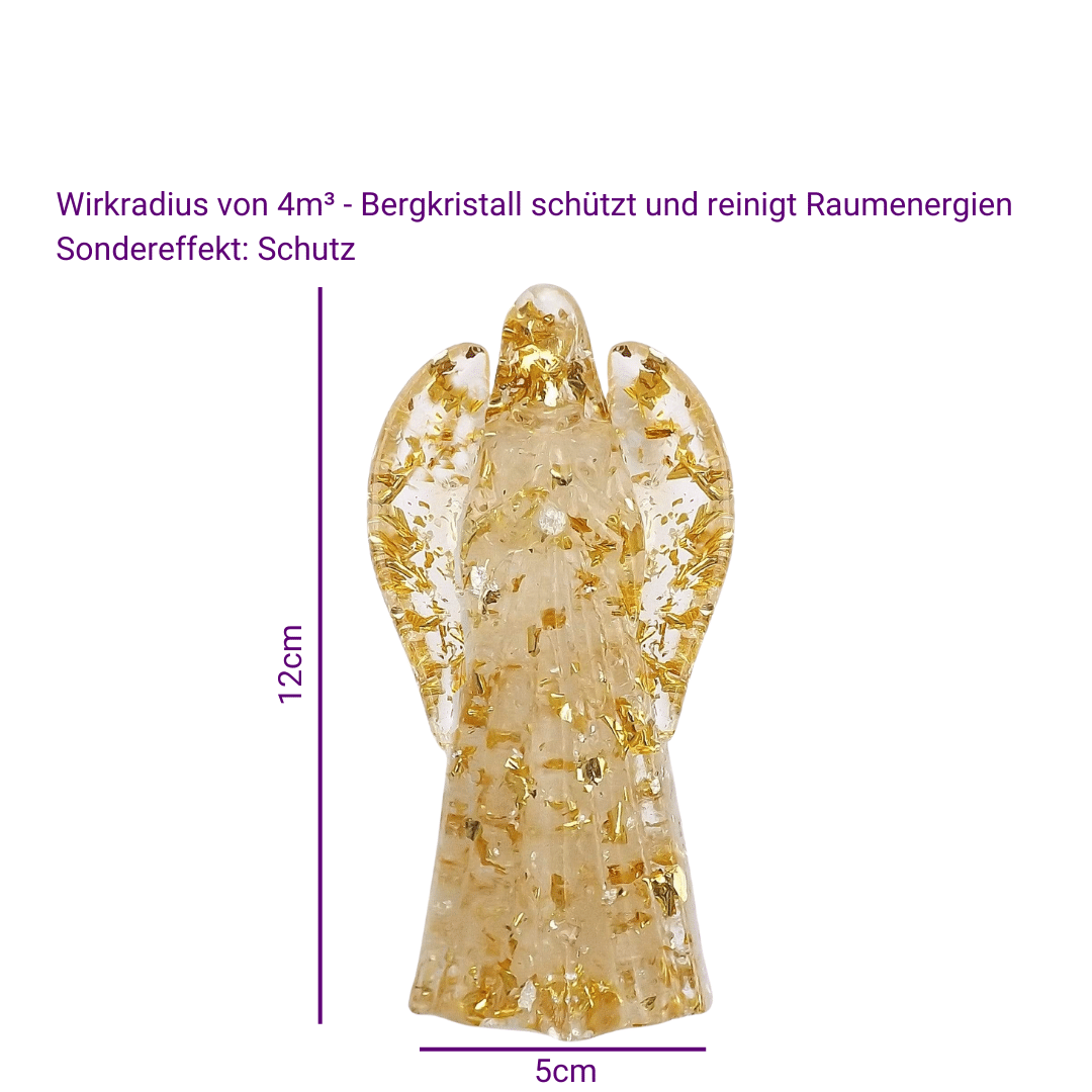 Goldener Orgonitengel des Lichts und Schutzes