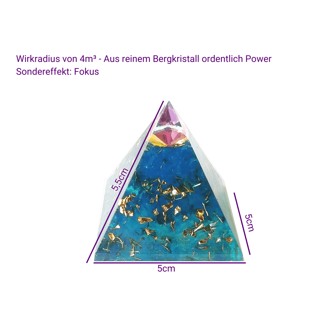 Auge von Atlantis Orgonit Pyramide - Fokus, Klarheit