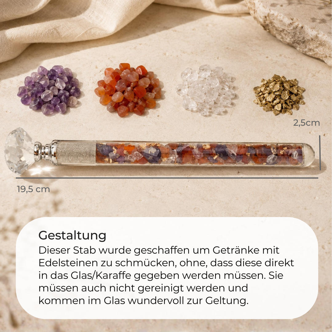 Edelstein Wasserstab 