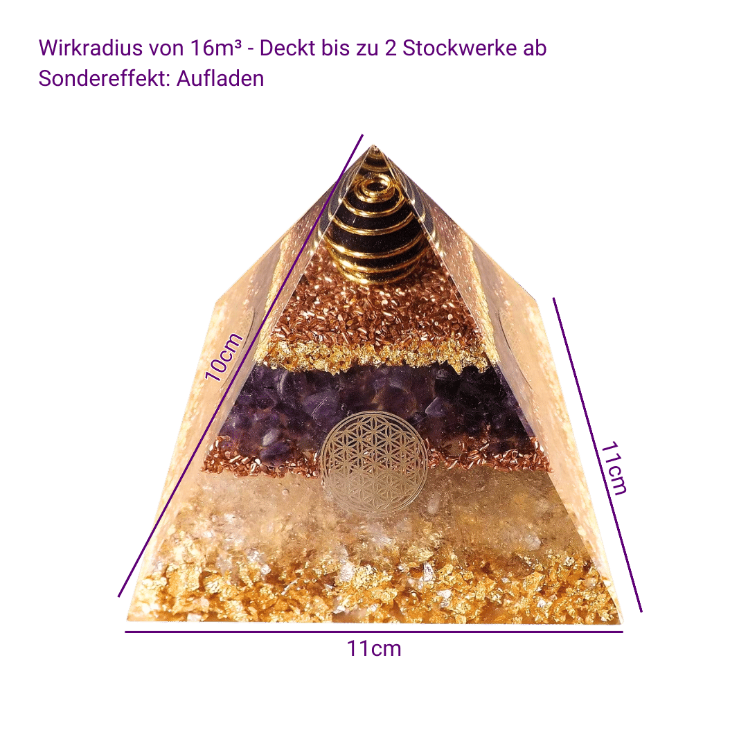 Orgon Generator Pyramide Groß - Innere Harmonie, Zellschutz