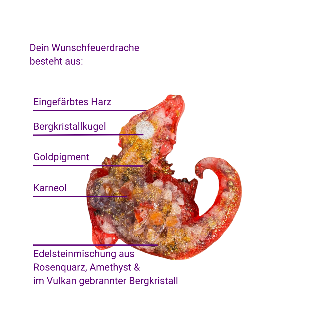 Orgonit Wunschfeuer-Drache