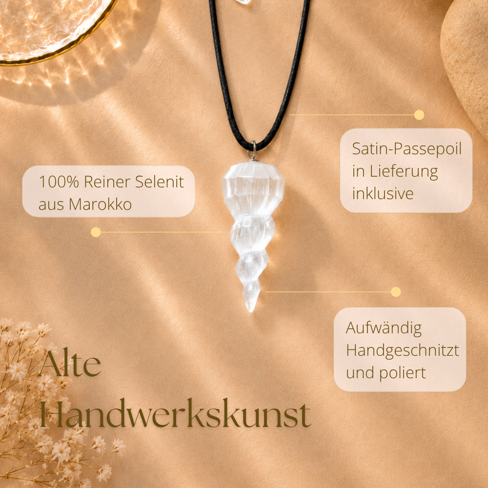 Selenit Anhänger 