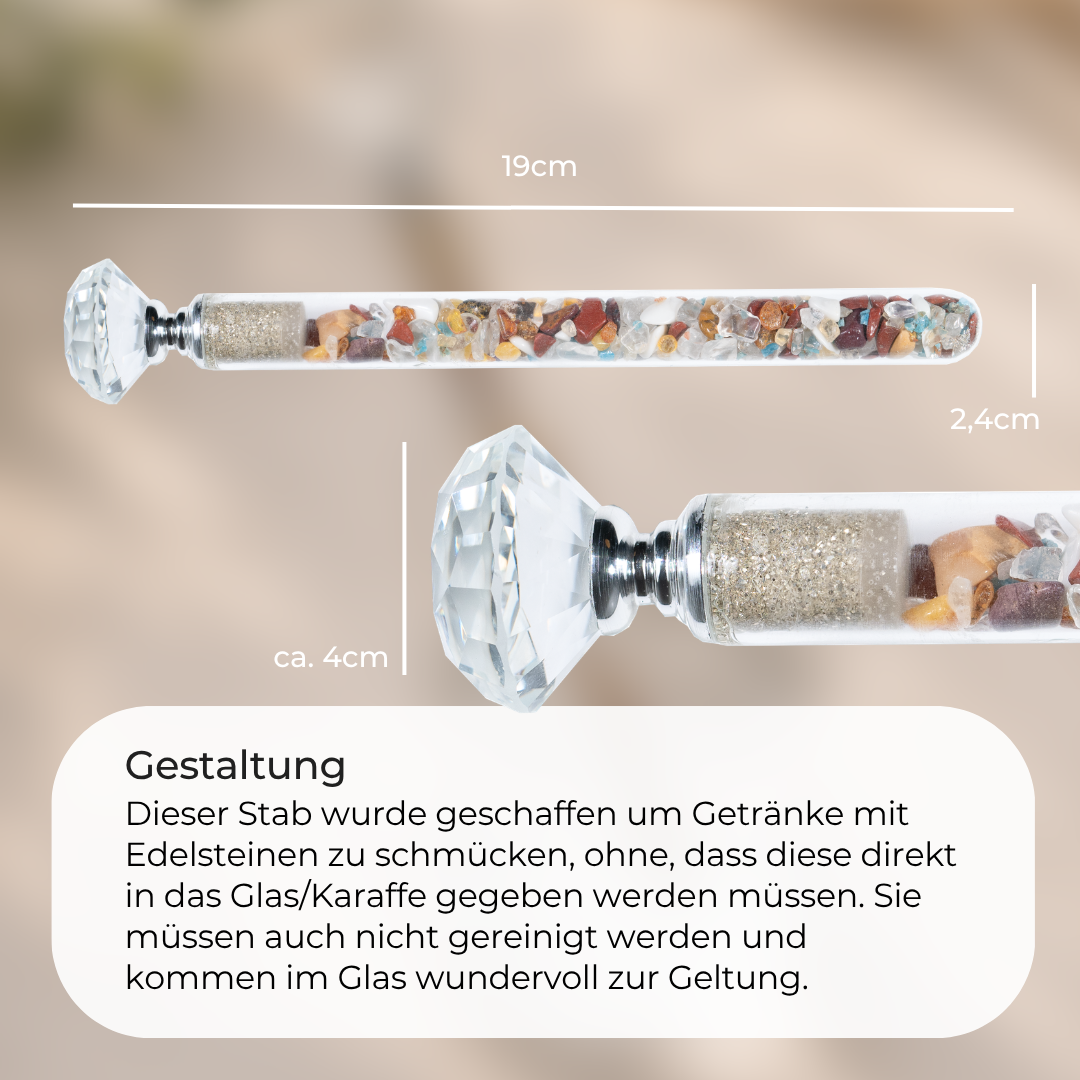Edelstein Wasserstab 