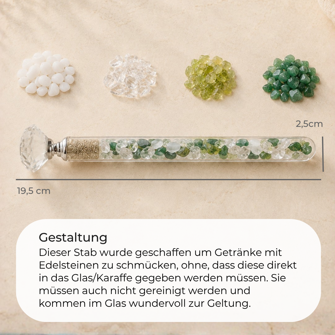 Edelstein Wasserstab 