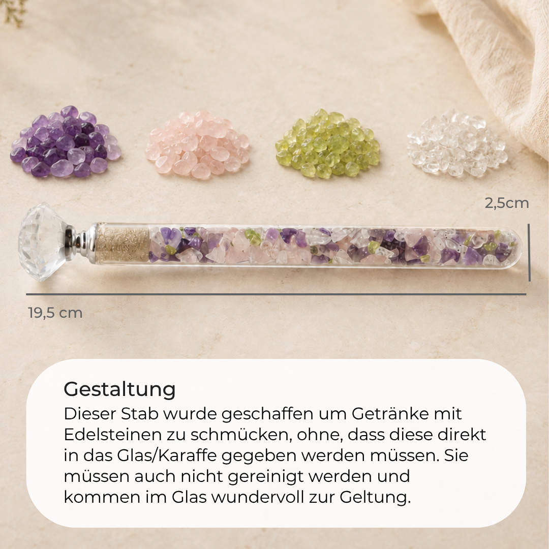 Edelstein Wasserstab 