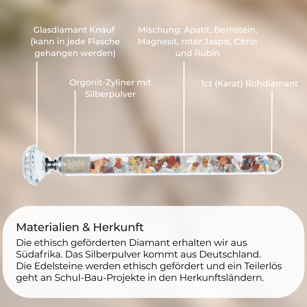 Edelstein Wasserstab 