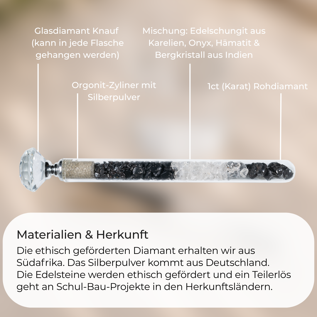 Edelstein Wasserstab 