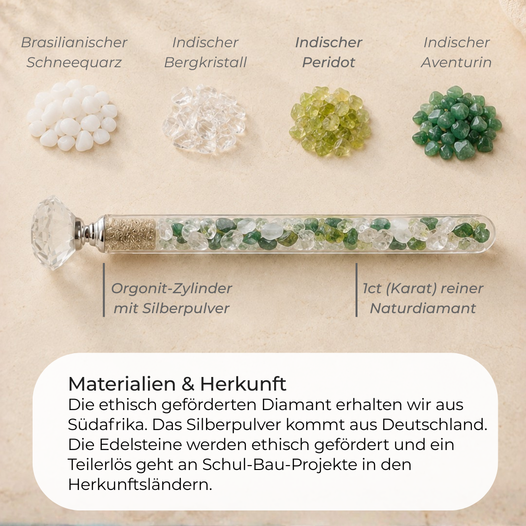 Edelstein Wasserstab 