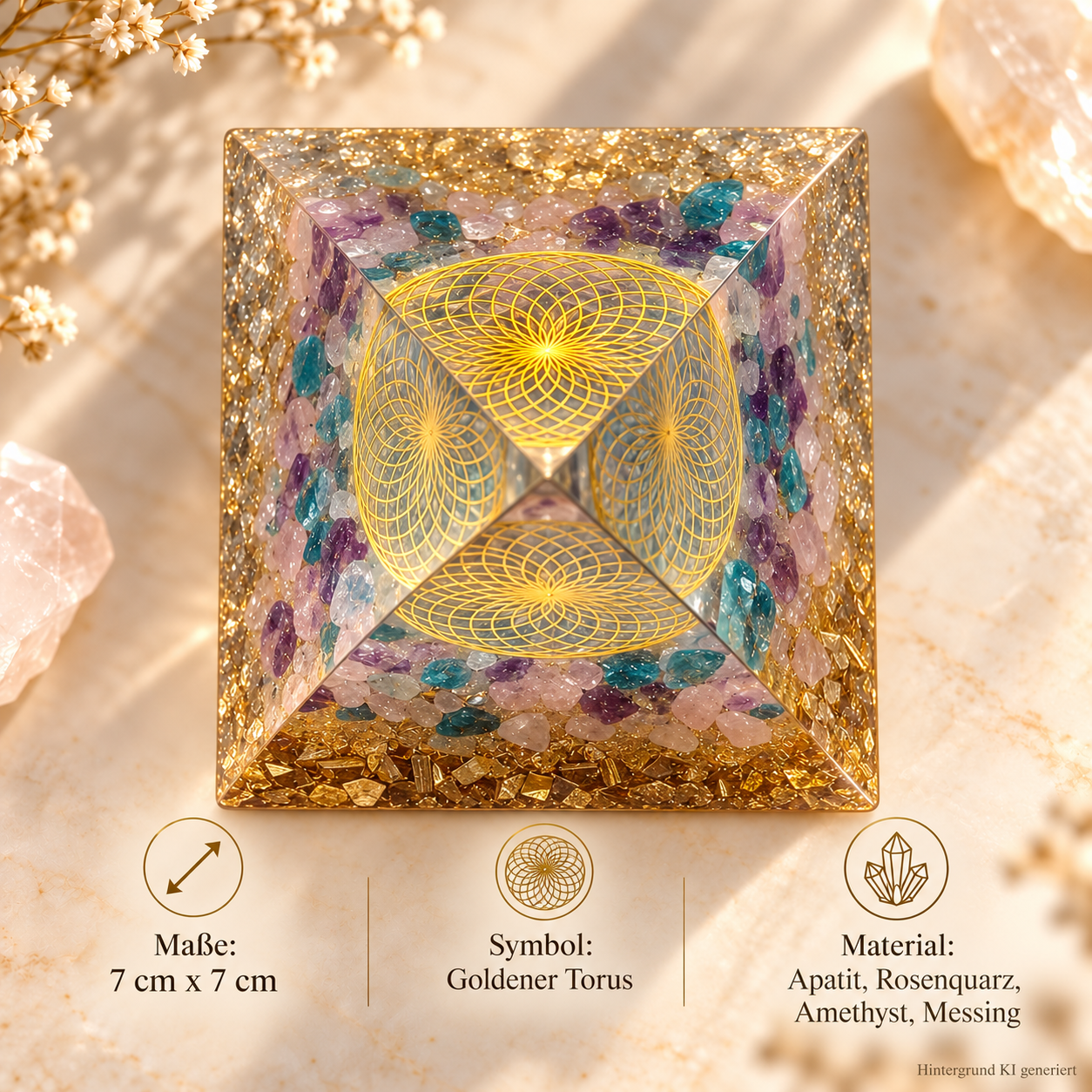 Sonderverkauf-Angebot: Heilige Geometrie Pyramide