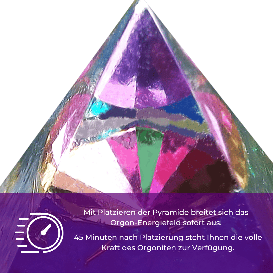 Auge von Atlantis Orgonit Pyramide - Fokus, Klarheit