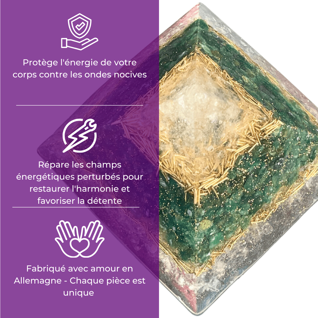 Pyramide Générateur d'Orgonite - Accomplissement, Manifestation
