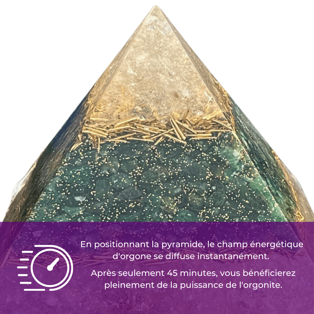 Pyramide Générateur d'Orgonite - Accomplissement, Manifestation