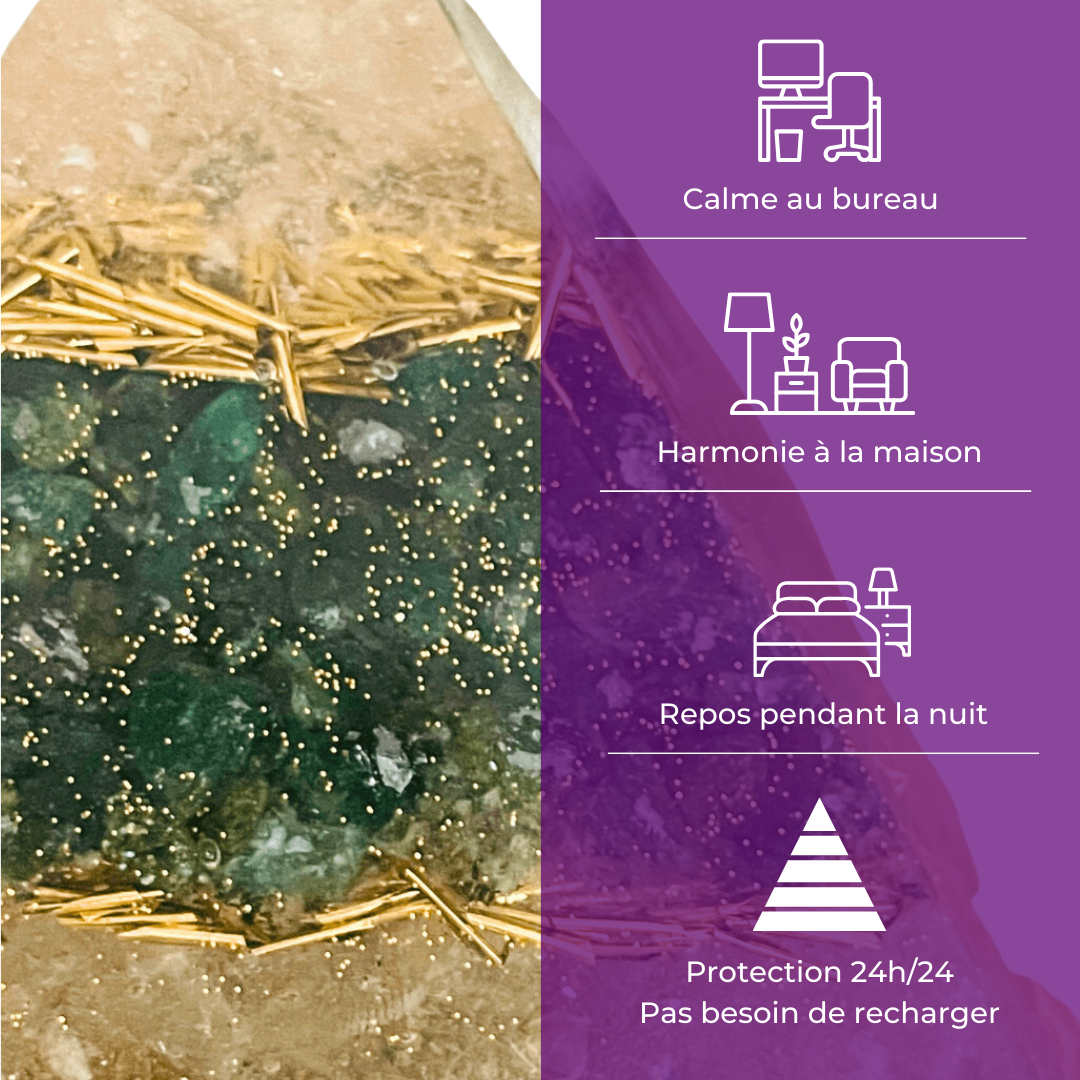 Pyramide Générateur d'Orgonite - Accomplissement, Manifestation