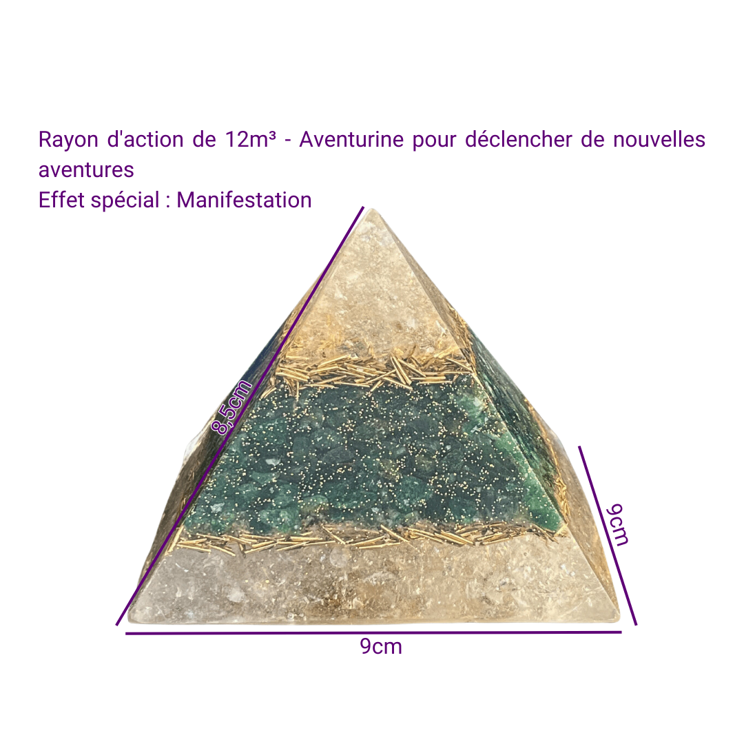 Pyramide Générateur d'Orgonite - Accomplissement, Manifestation