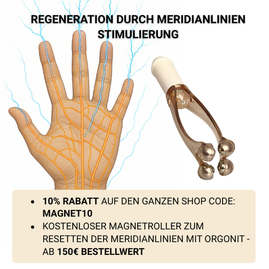 Meridian Roller mit Orgonit