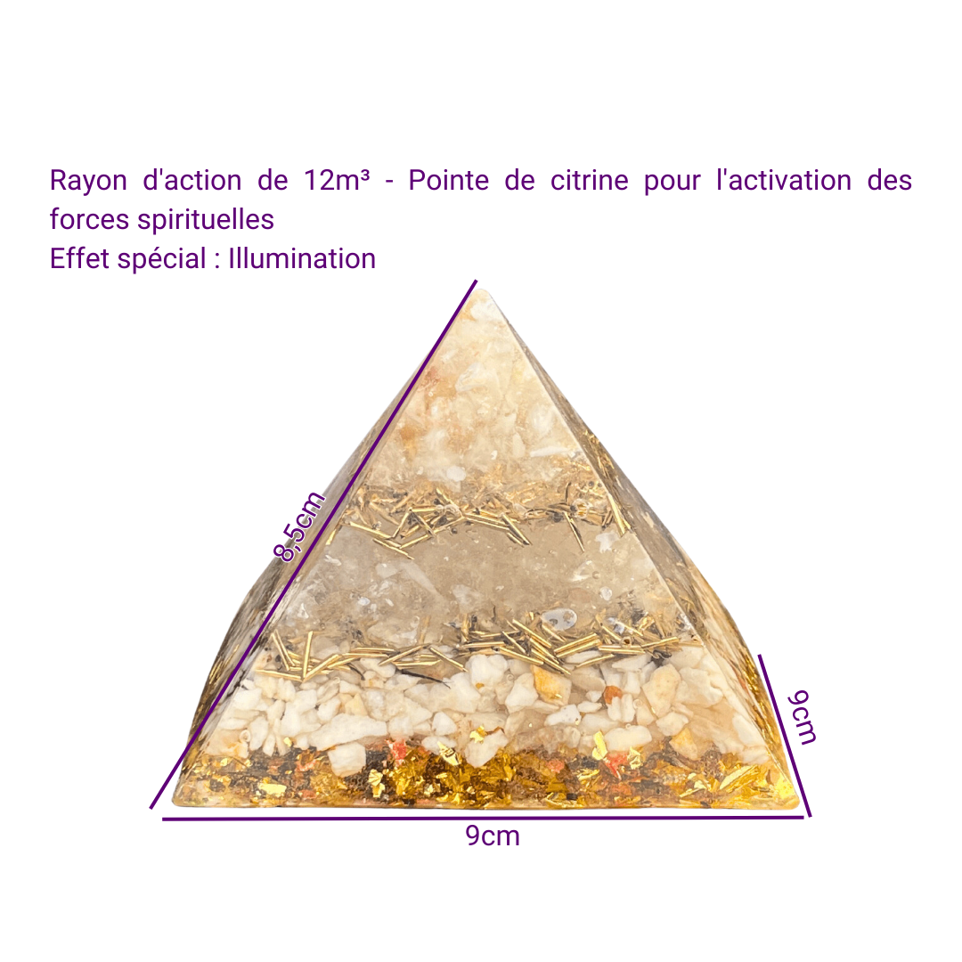Pyramide Générateur d'Orgone - Illumination, Créativité