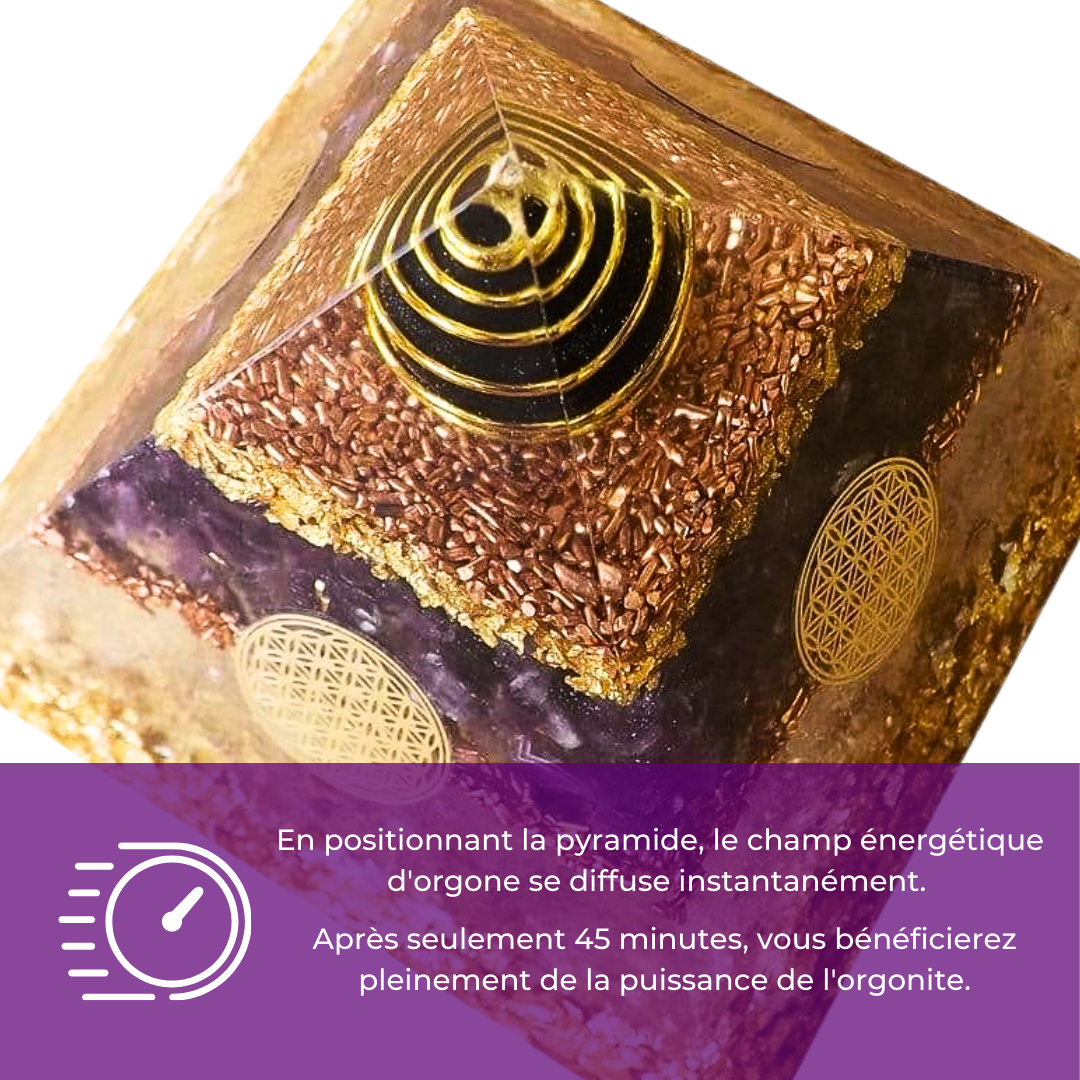Pyramide Générateur d'Orgone Grande Taille - Harmonie Intérieure, Protection Cellulaire