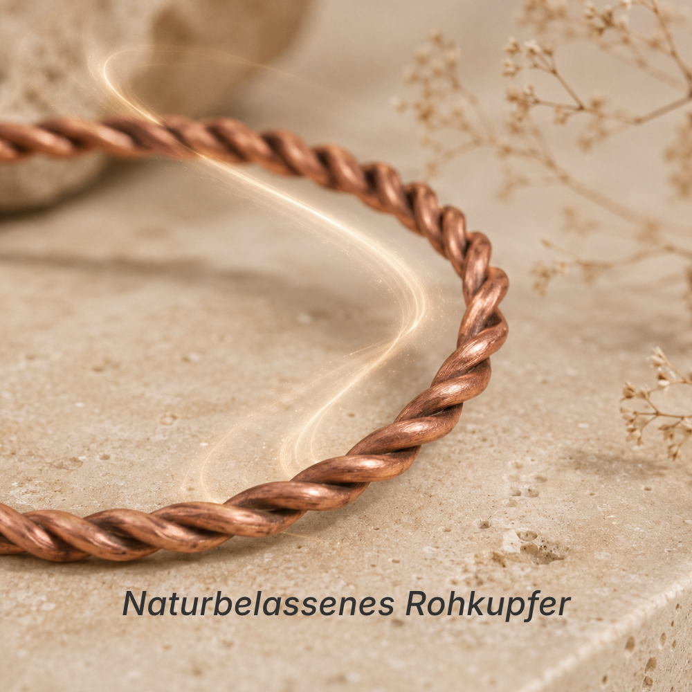 Göttliche Ausrichtung - Kupfer Cubit Tensorring