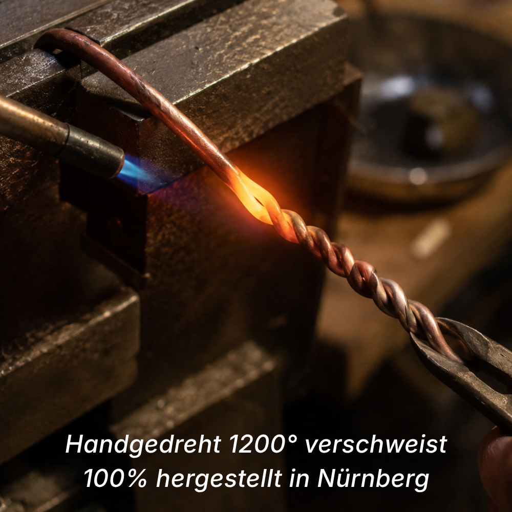 Göttliche Ausrichtung - Kupfer Cubit Tensorring
