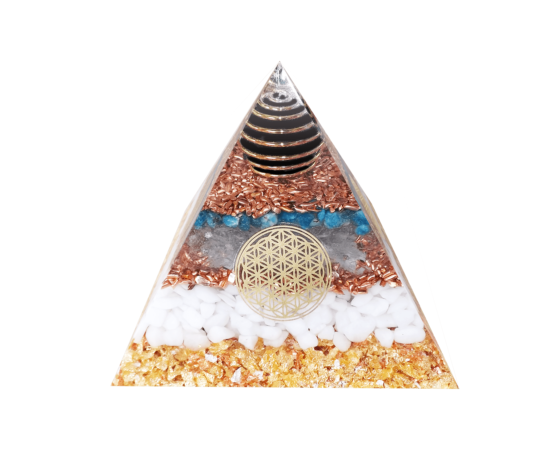 Orgonic-Art Schungit-Fullerene Orgonit Pyramide - Beleben, Aktivierung Kraftvolles Orgonit Wilhelm Reich Orgon